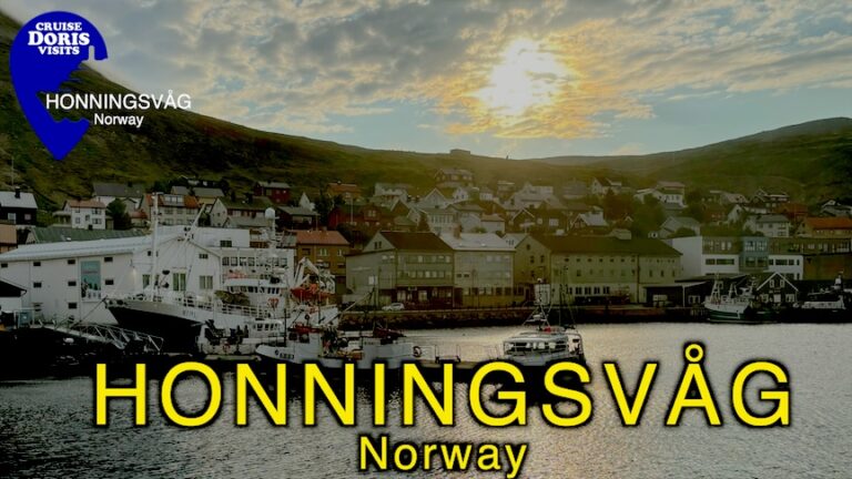 HONNINGSVAG, Norway – overview from the air by DRONE