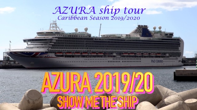 P&O Azura, Ship Tour of all passenger areas and specific AZURA CRUISE ...