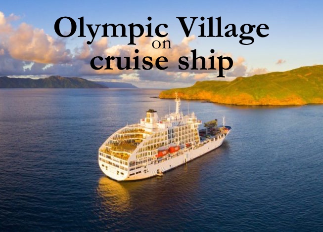 2024 Olympic village in a cruise ship in French Polynesian Tahiti